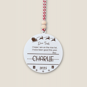 Hippodeco Letter to Santa Wooden Christmas Decoration - Exporgin | Türkiye Comes to You