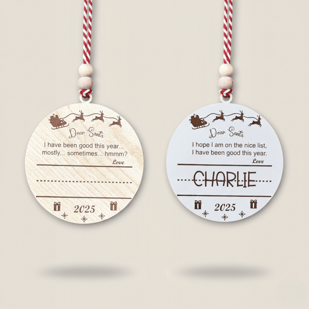 Hippodeco Letter to Santa Wooden Christmas Decoration - Exporgin | Türkiye Comes to You