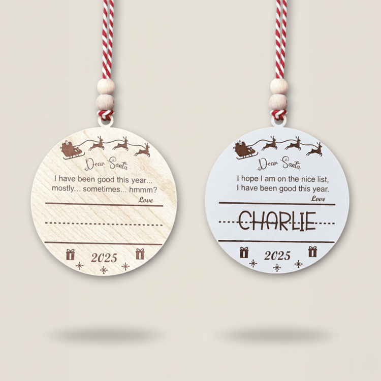 Hippodeco Letter to Santa Wooden Christmas Decoration - Exporgin | Türkiye Comes to You