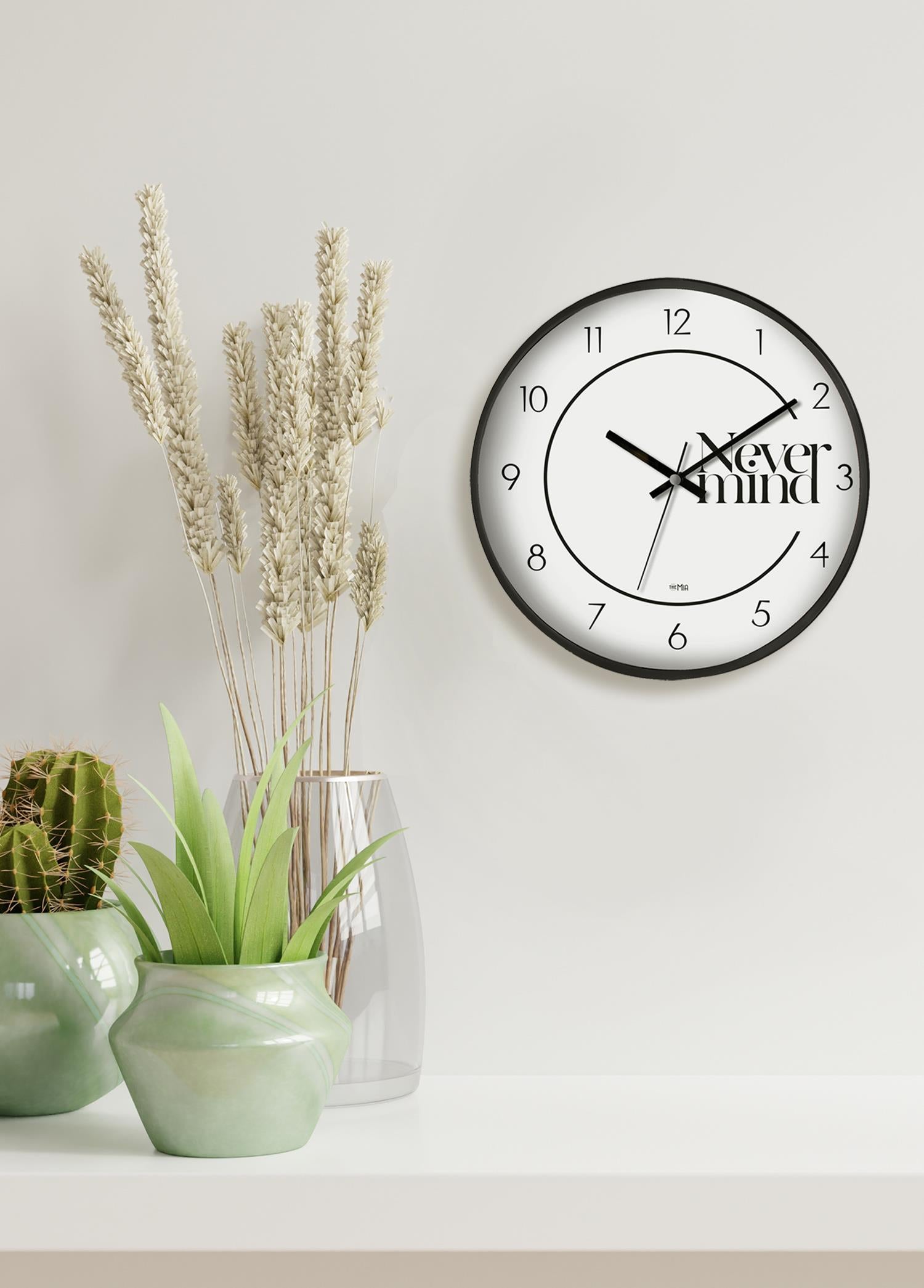 Hype Wall Clock Never Mind 30 cm