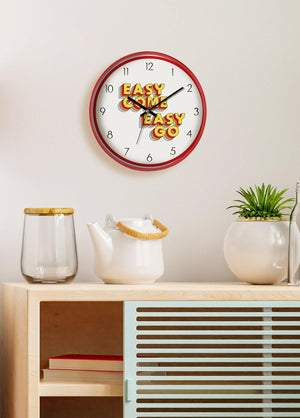 Hype Wall Clock Easy Come 30 cm - Exporgin - Global Shopping Site