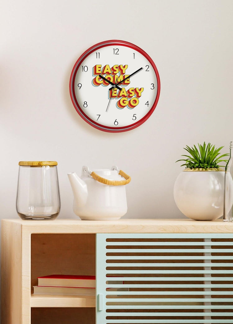 Hype Wall Clock Easy Come 30 cm - Exporgin - Global Shopping Site