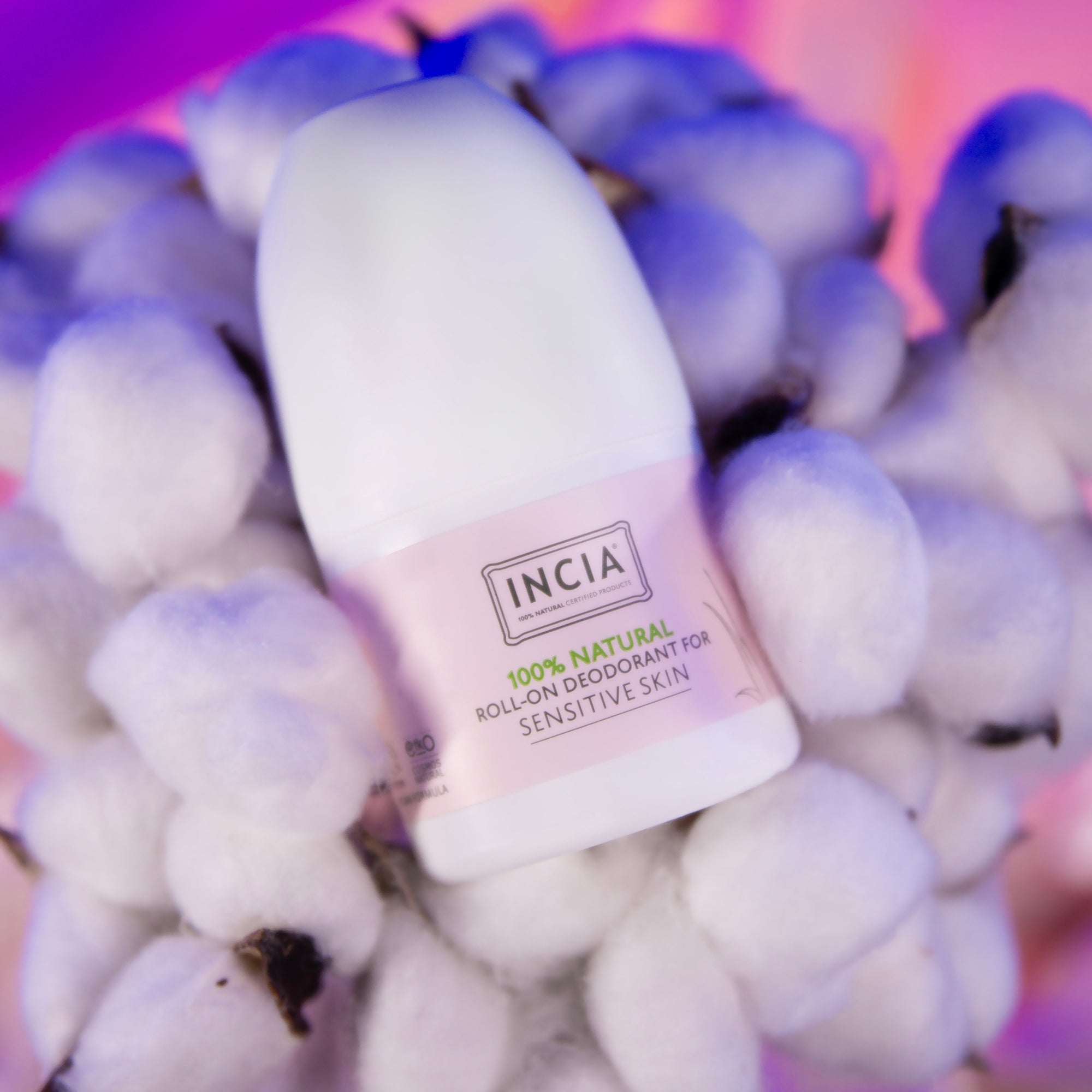 INCIA 100% Natural Roll - on Deodorant For Sensitive Skin - 50ml - Exporgin - Global Shopping Site