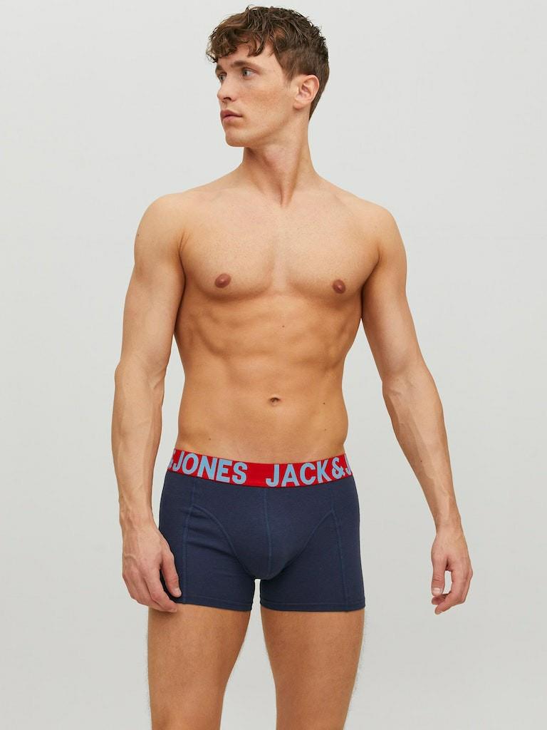 Jack Jones Crezy Solid 3 Pack Erek Boxer 12151349