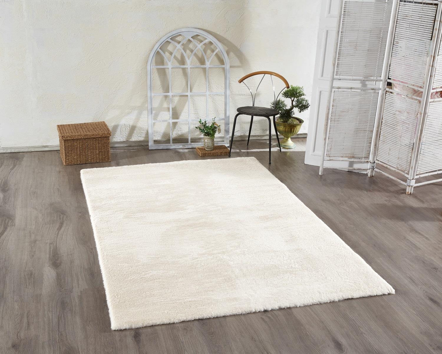 Alfombra de piel de jasrug 120x180 beige