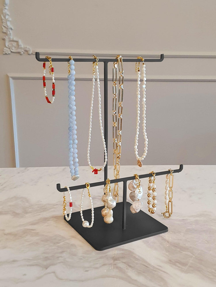 Jewelry Set of 2 Black 30x25 cm - Exporgin - Global Shopping Site