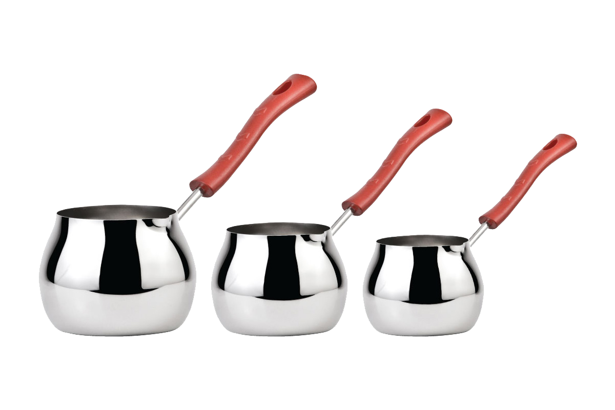 Arzu Steel Globe Coffee Pot Set