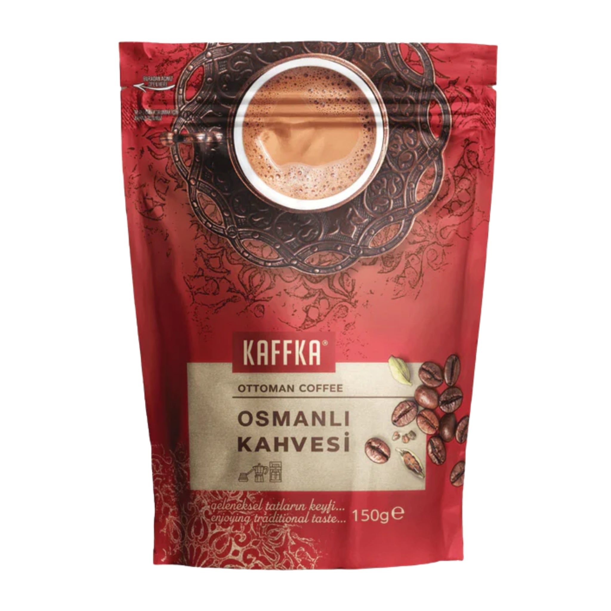 KAFFKA Ottoman Coffee - Traditional Turkish Coffee with a Rich Blend of Spices - 150g (5.29 oz) - Exporgin - Global Shopping Site