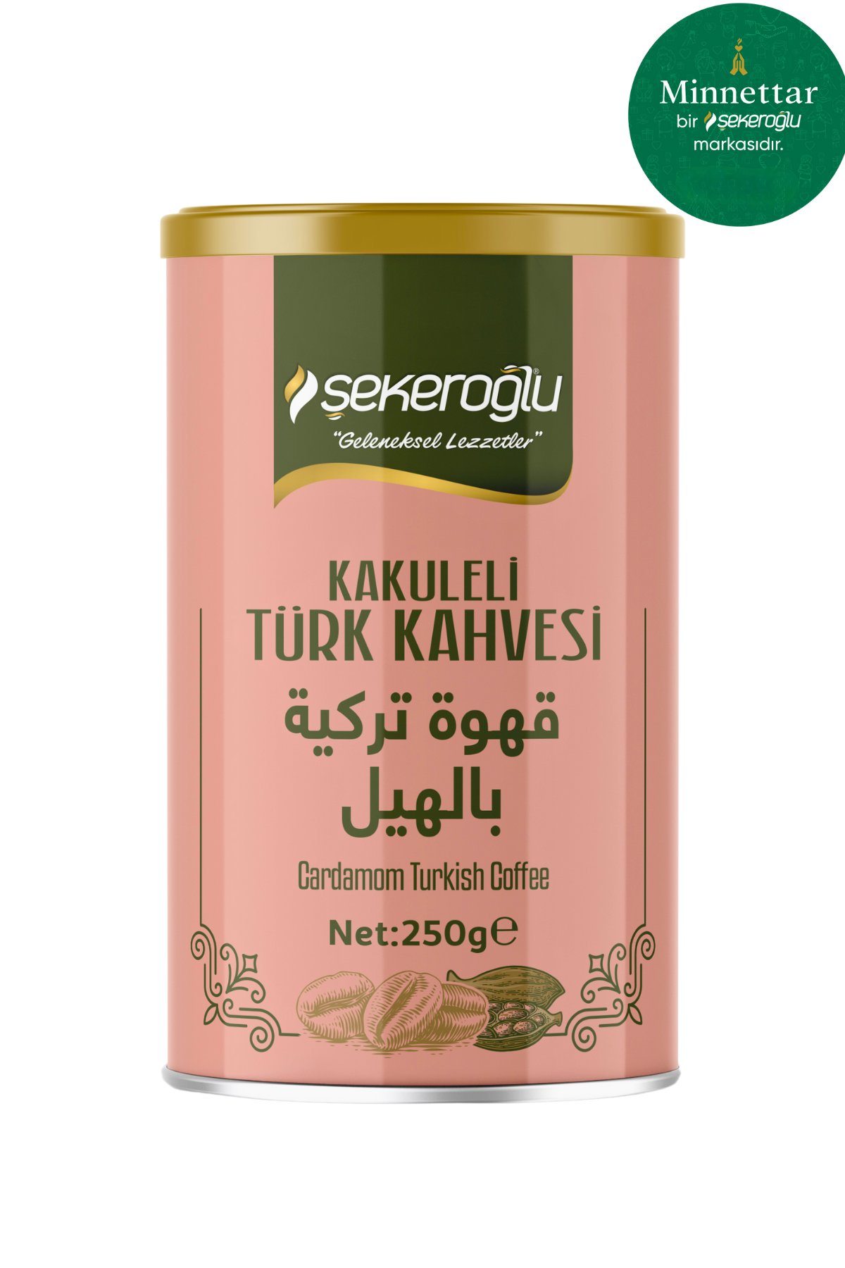 Kardamom türkischer Kaffee 250 Gr Spezialzylinderbox