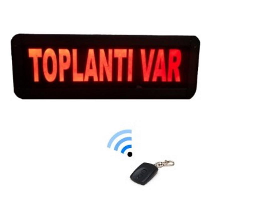 Remote Controlled LED Meeting Sign (Case Dimension: 12x30 cm)