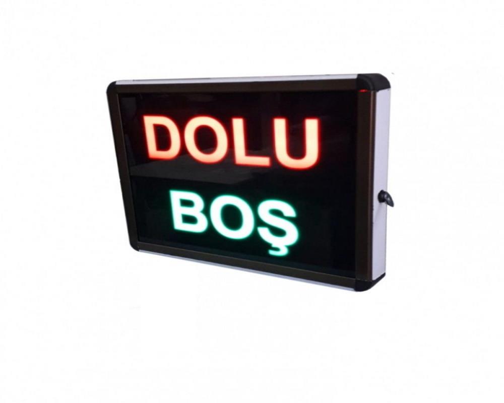 Controlled Colored LED Occupied/Empty Sign (Case Dimensions: 26x20 cm)