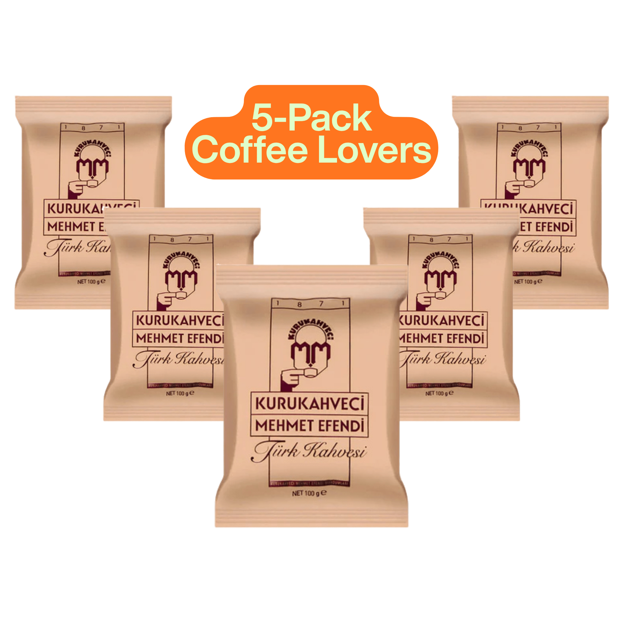 Kurukahveci Mehmet Efendi Turkish Coffee 100gr – Authentic Rich Aroma & Bold Flavor – Traditional Ground Roast - Exporgin | Türkiye Comes to You