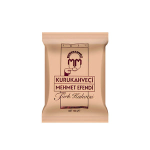 Kurukahveci Mehmet Efendi Turkish Coffee 100gr – Authentic Rich Aroma & Bold Flavor – Traditional Ground Roast - Exporgin | Türkiye Comes to You