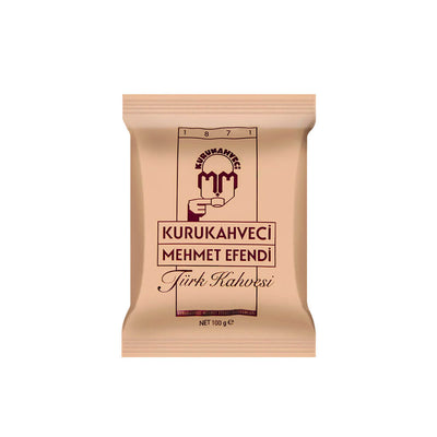 Kurukahveci Mehmet Efendi Turkish Coffee 100gr – Authentic Rich Aroma & Bold Flavor – Traditional Ground Roast - Exporgin | Türkiye Comes to You