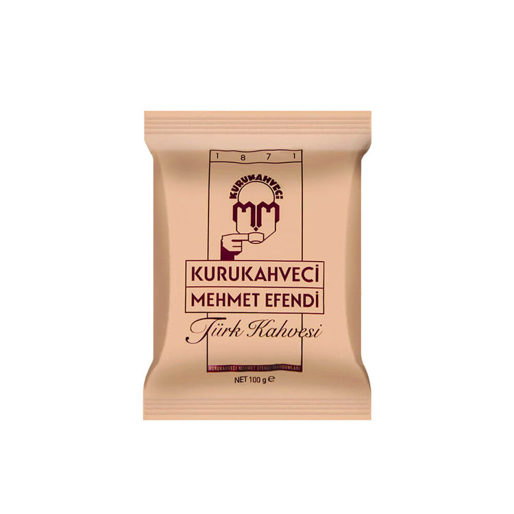 Kurukahveci Mehmet Efendi Turkish Coffee 100gr – Authentic Rich Aroma & Bold Flavor – Traditional Ground Roast - Exporgin | Türkiye Comes to You