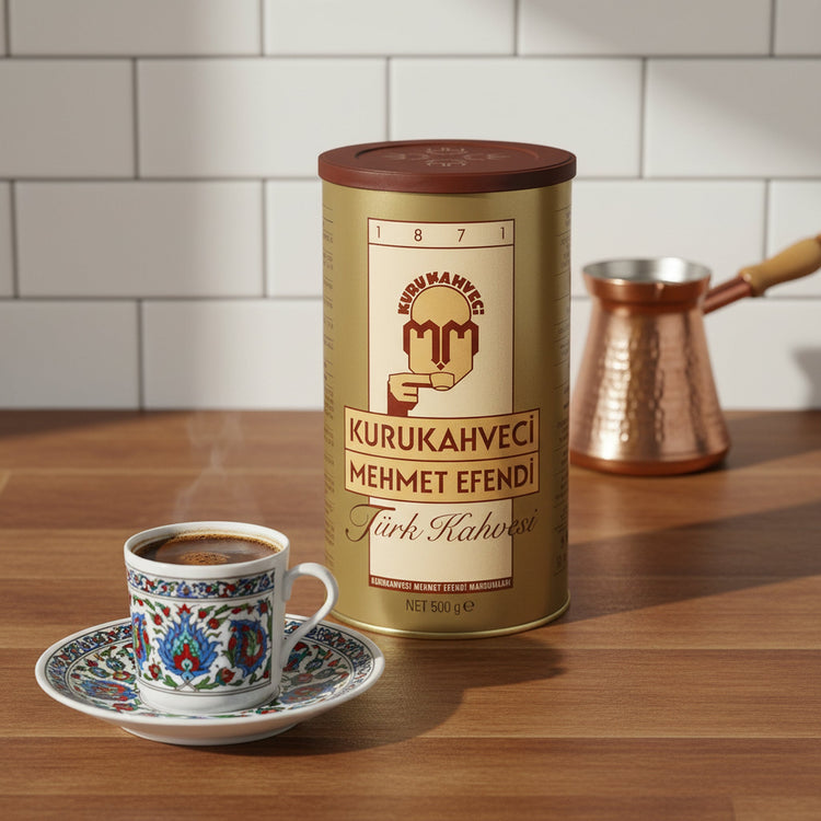 Kurukahveci Mehmet Efendi Turkish Coffee 500g (17.64 oz) – Ated Coffee – Rich Aroma and Bold Flavoruthentic Ground Roas - Exporgin | Türkiye Comes to You