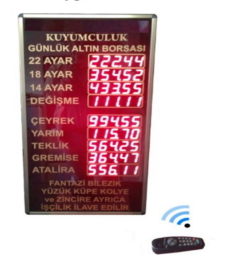 Jeweler Gold Price Board (Case Dimension: 70x40 cm)