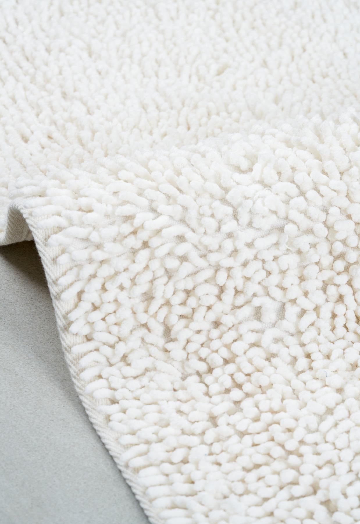 Langkawi Natural Cotton 2-Piece Bath Mat Set 60x100+50x60 cm - White