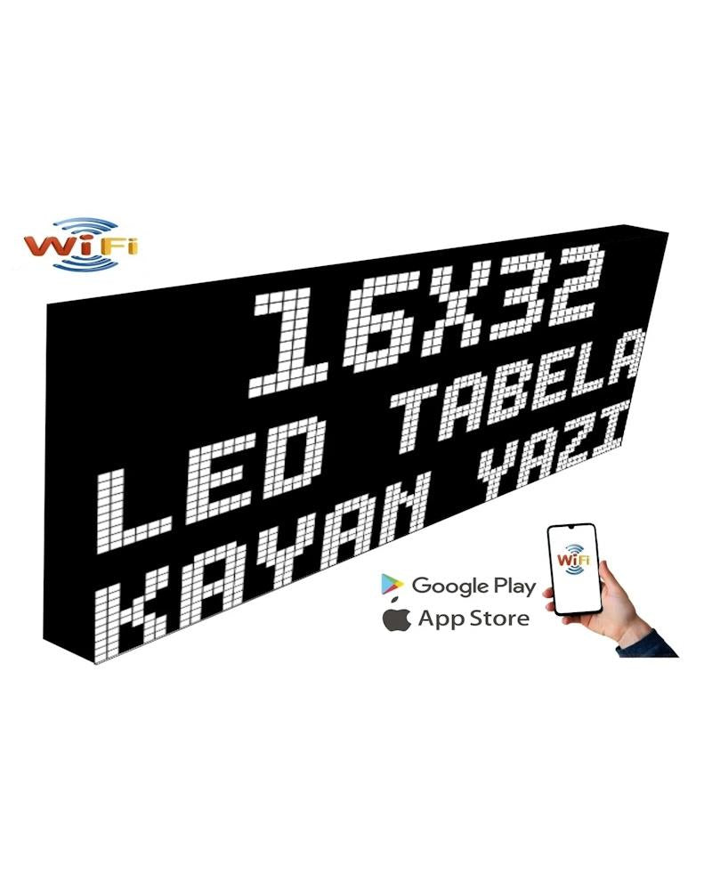 Signe LED 16x32cm unique SI-SIFFICATION WHITE Scrolling Text-WiFi