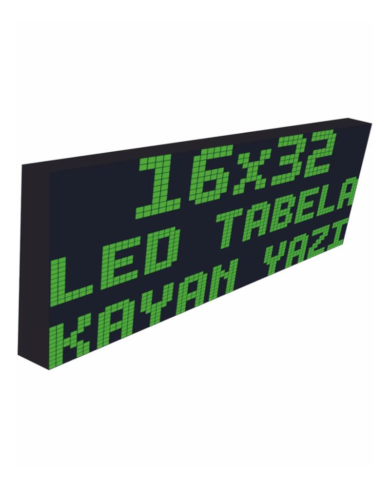 Led Sign 16x32cm Single Sided Green Scrolling Text-Wifi