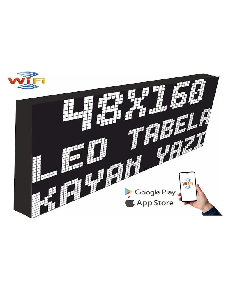 Led Sign 48x160cm Single Sided Green Scrolling Text-Wifi