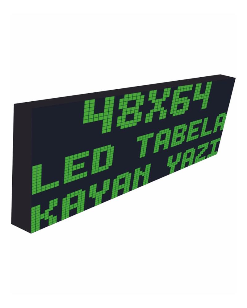 Led Sign 48x64cm Single Sided Green Scrolling Text-Wifi