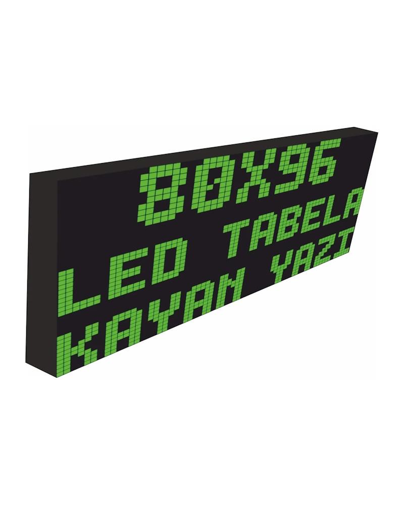 Signe LED 80x96cm à un seul facteur vert défilement text-wifi