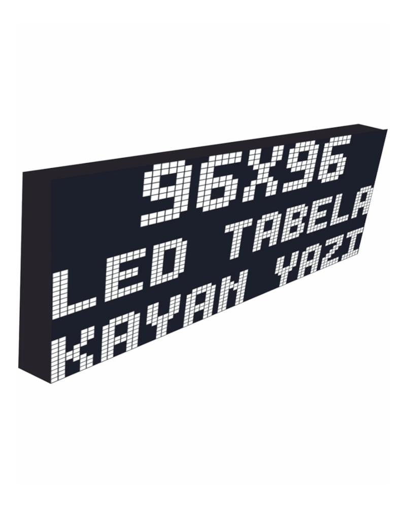 Led Signboard 96x96cm Single Sided White Scrolling Text-Wifi