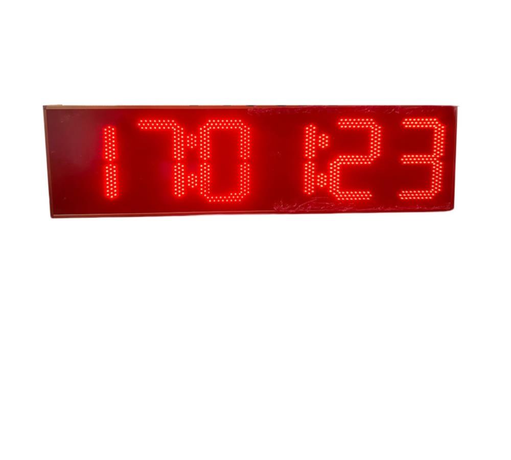 Reloj digital de segundos LED (Caso: 140x40 cm - rojo)