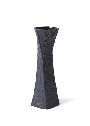 Licia Ceramic Vase Black 13x10x33 cm - Exporgin - Global Shopping Site