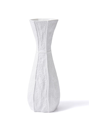Licia Ceramic Vase White 17x15x45 cm - Exporgin - Global Shopping Site