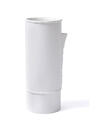 Licia Ceramic Vase White 18x16x41 cm - Exporgin - Global Shopping Site