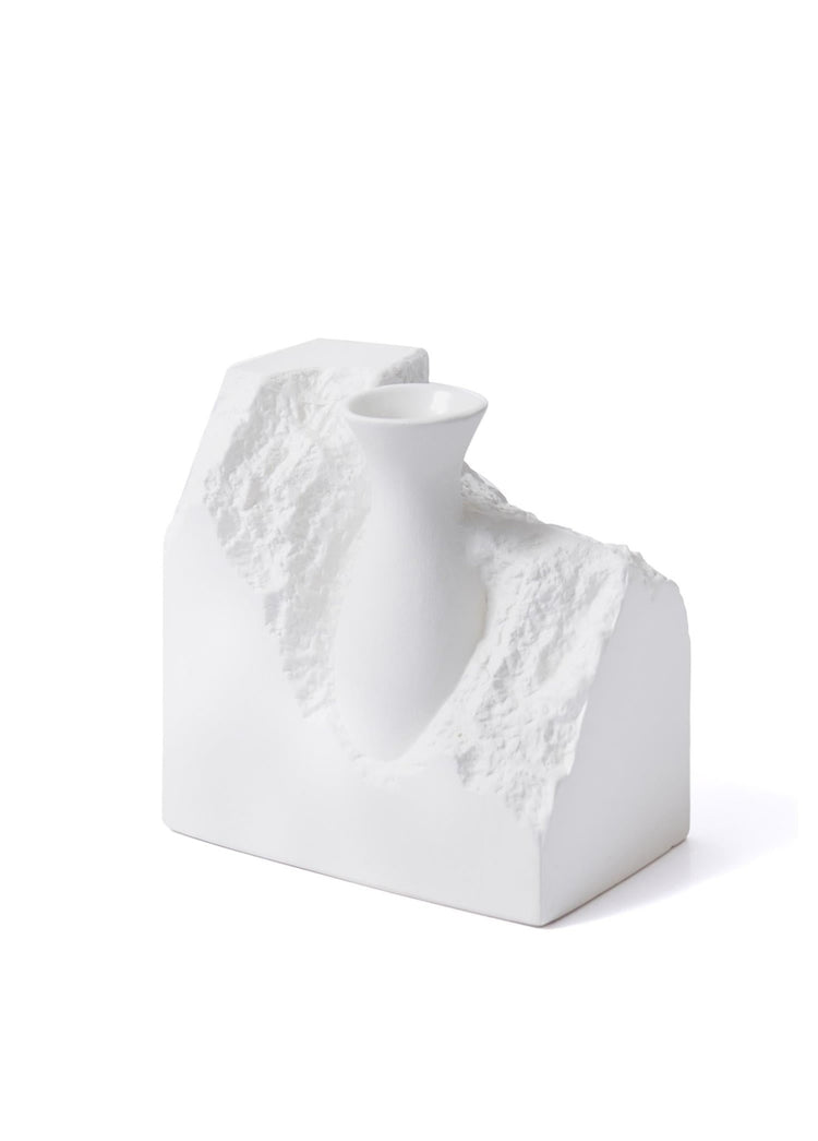 Licia Ceramic Vase White 20x12x20 cm - Exporgin - Global Shopping Site