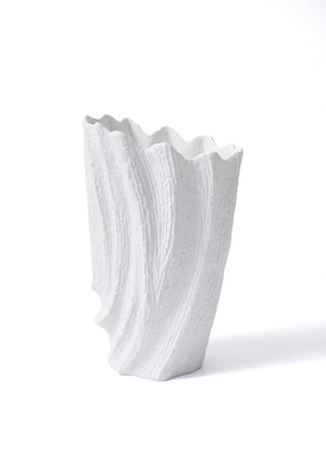 Licia Ceramic Vase White 24x15x38 cm - Exporgin - Global Shopping Site
