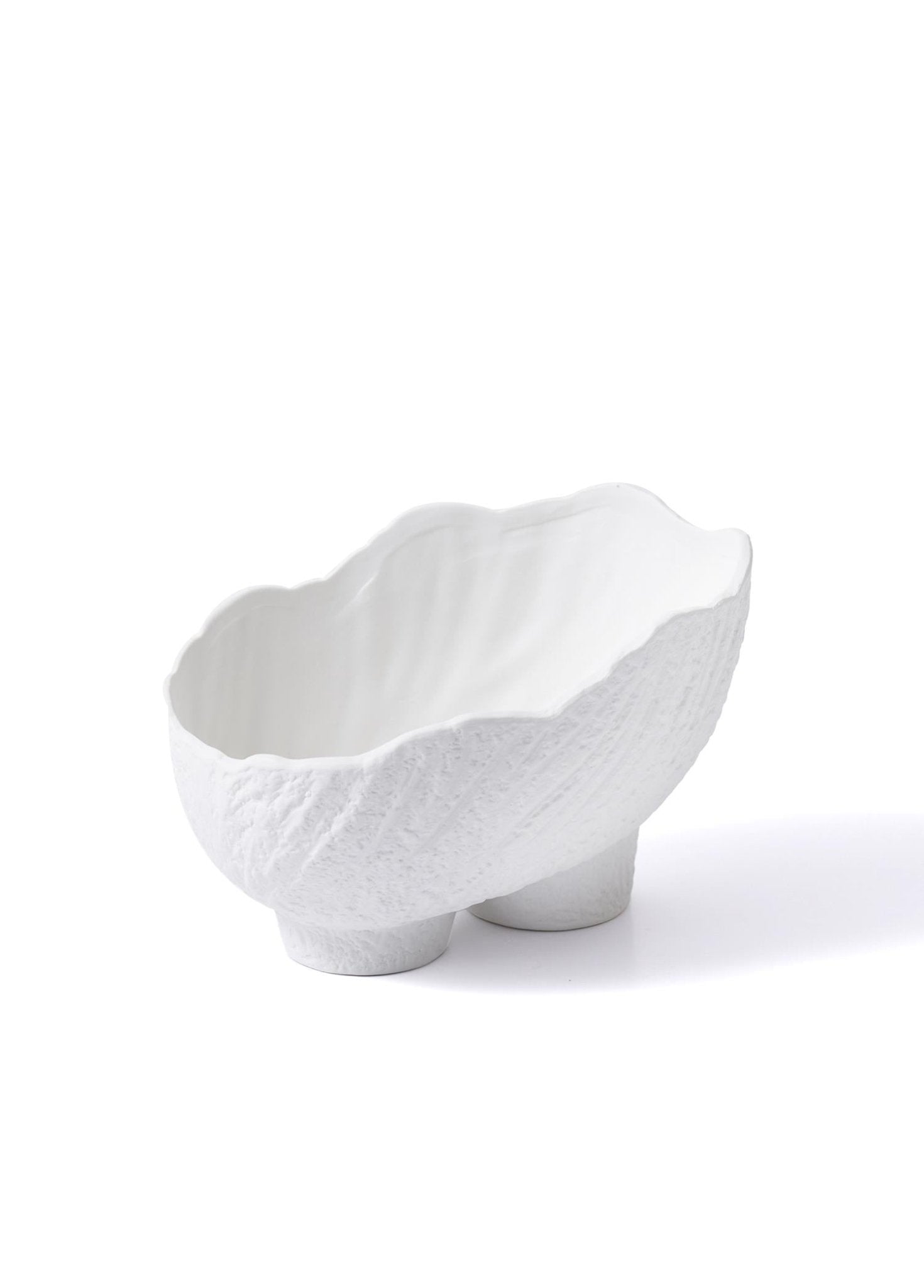Licia Ceramic Vase White 25x17x19 cm - Exporgin - Global Shopping Site