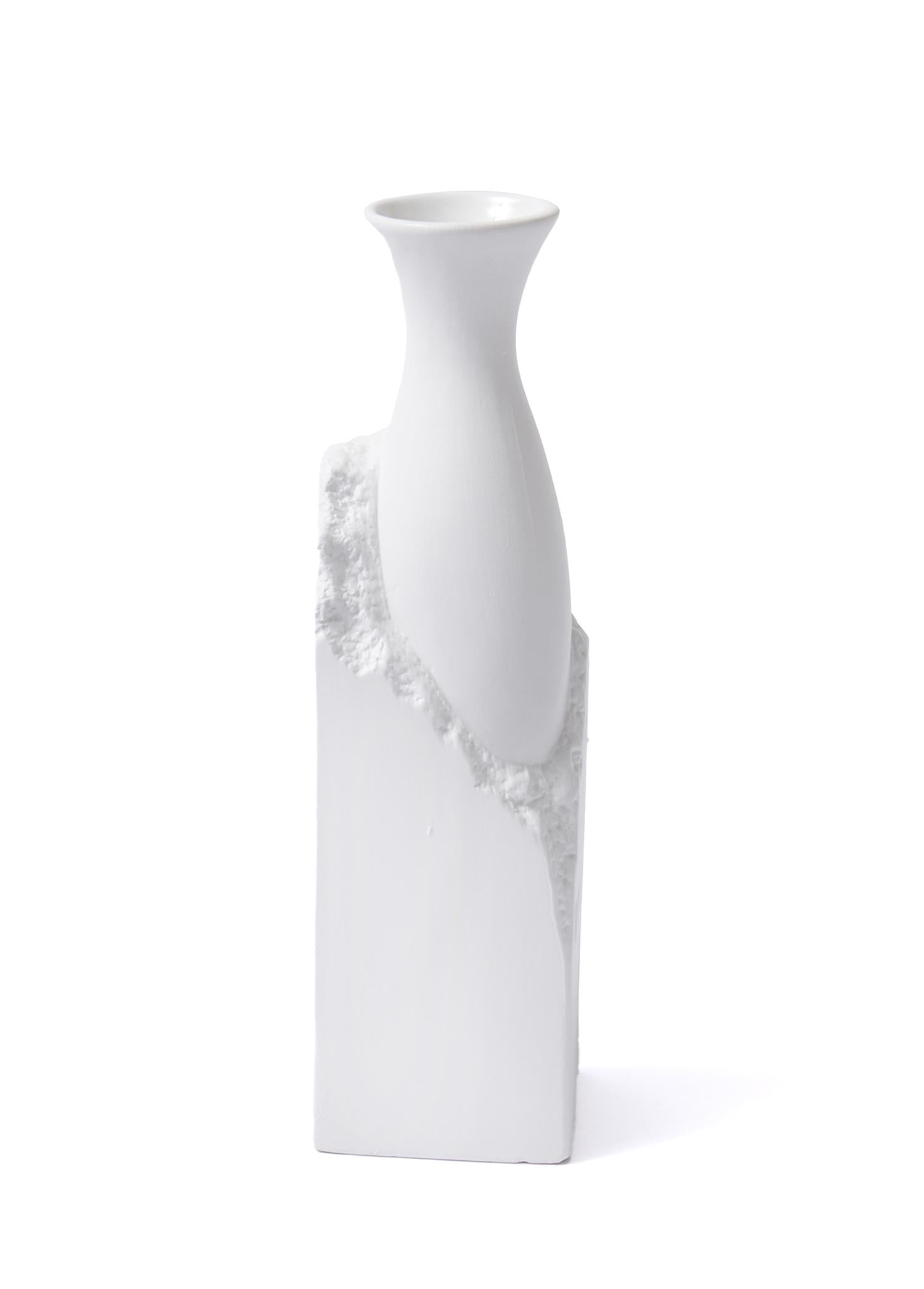 Licia Ceramic Vase White 10x10x35 cm