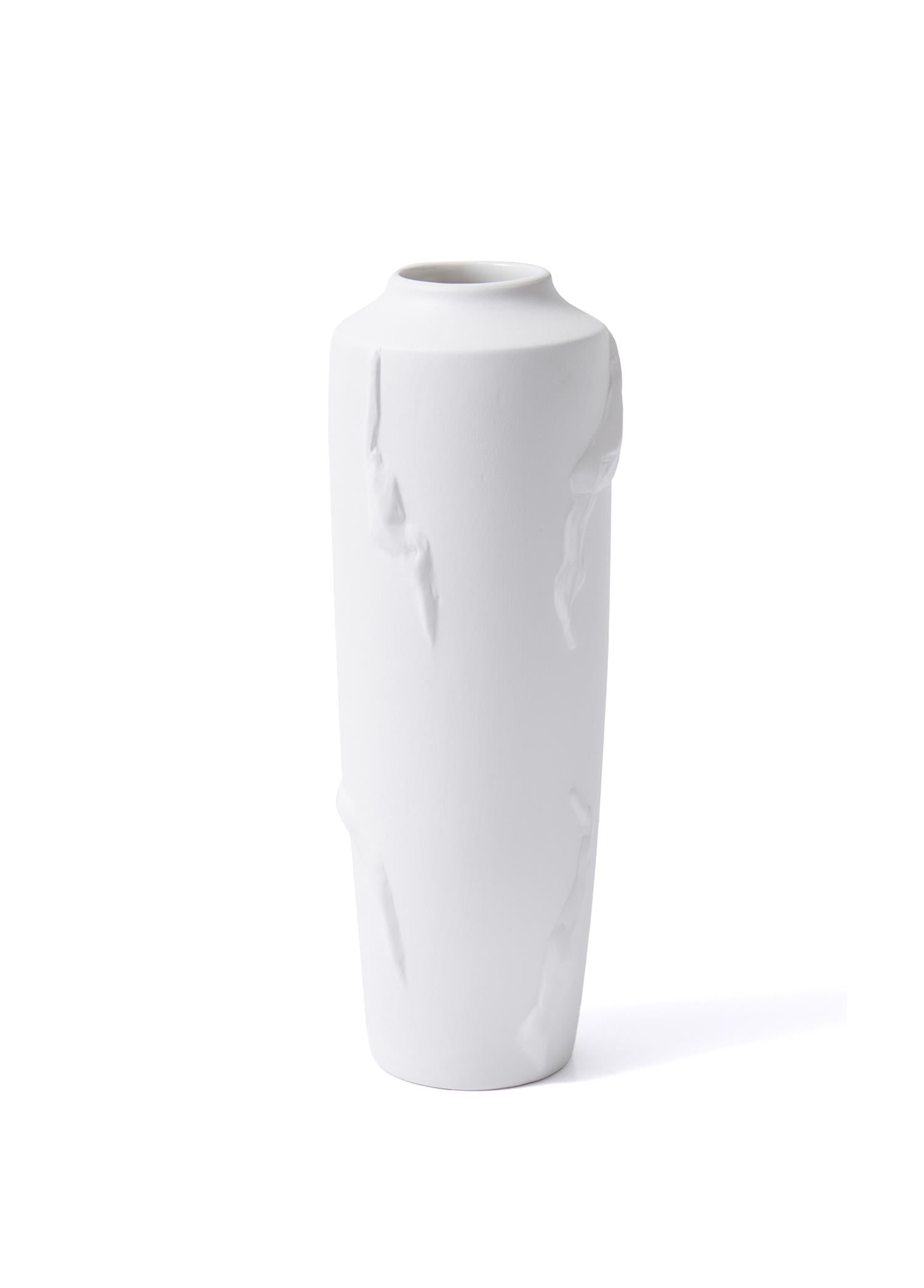 Licia Ceramic Vase White 19x19x48 cm