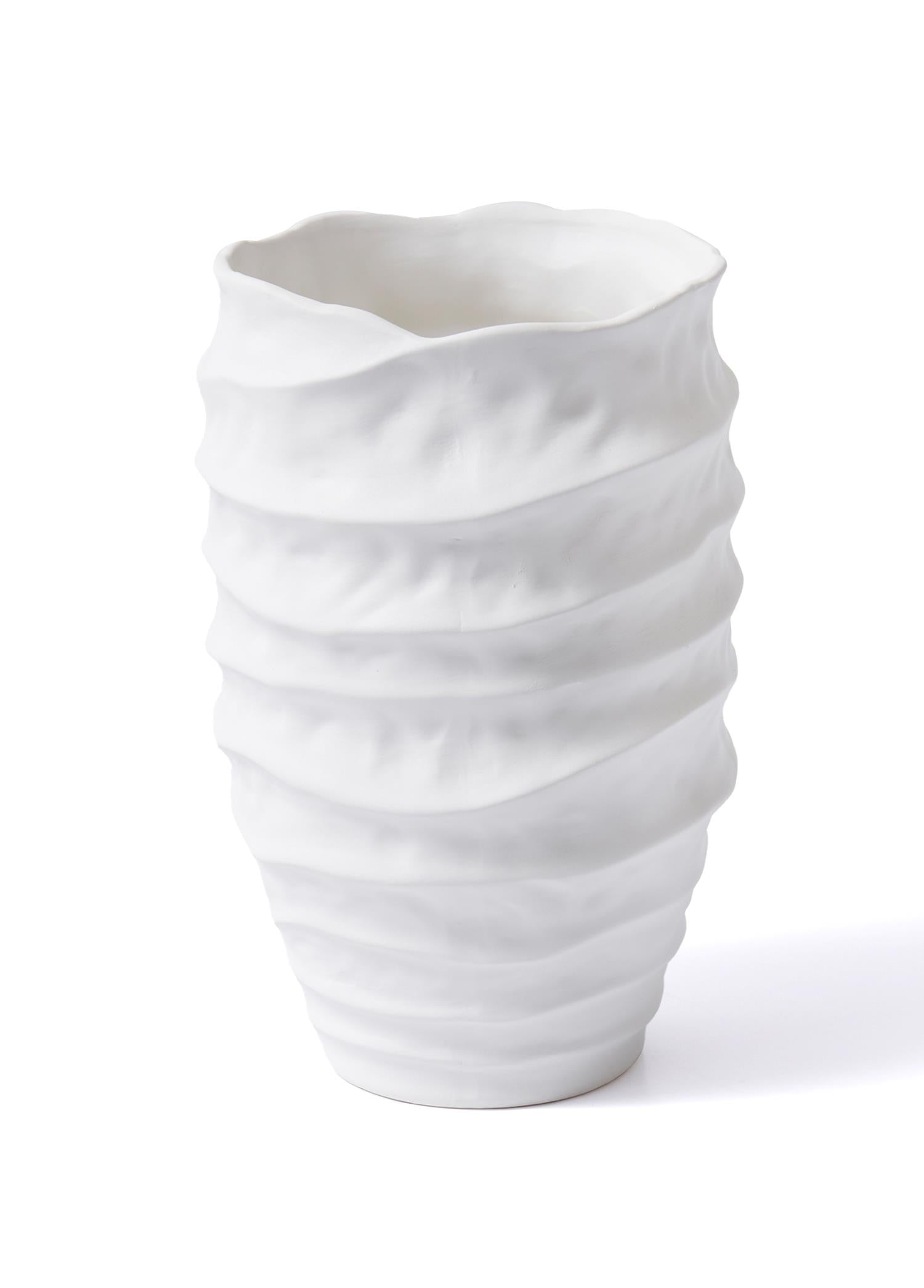 Licia Ceramic Vase White 20x20x31 cm