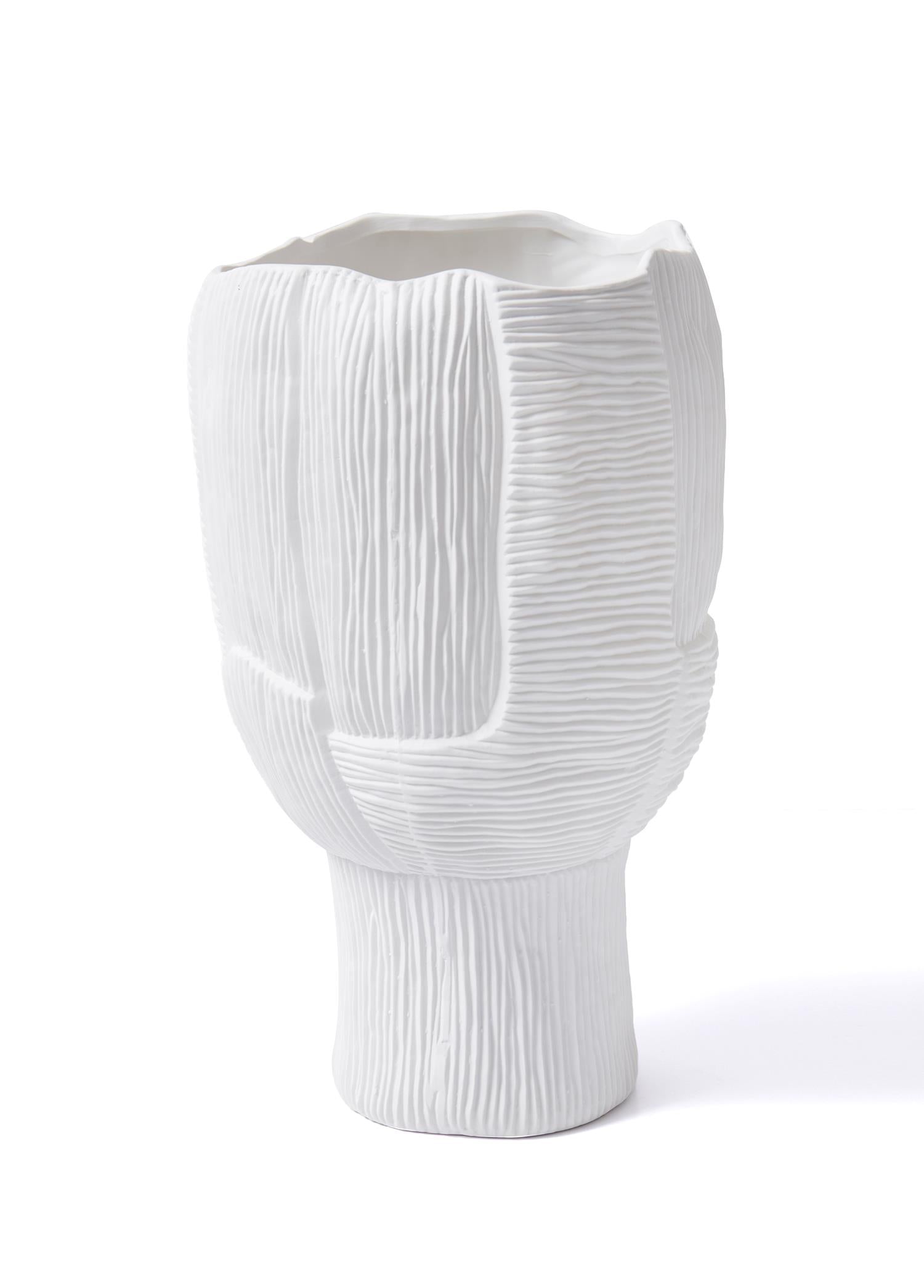 Licia Ceramic Vase White 27x27x22 cm