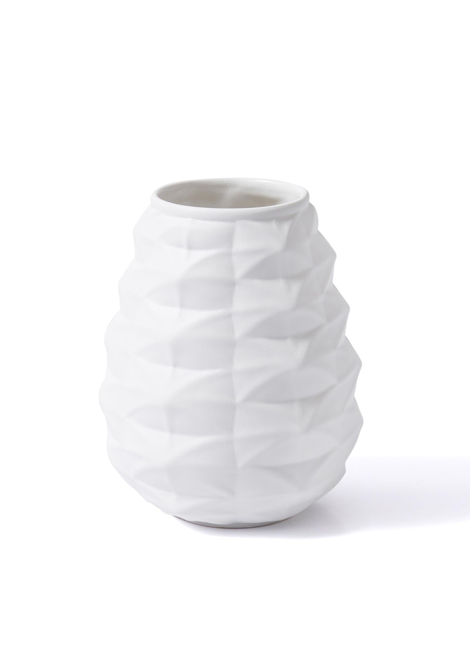 Licia Ceramic Vase White 21x21x27 cm