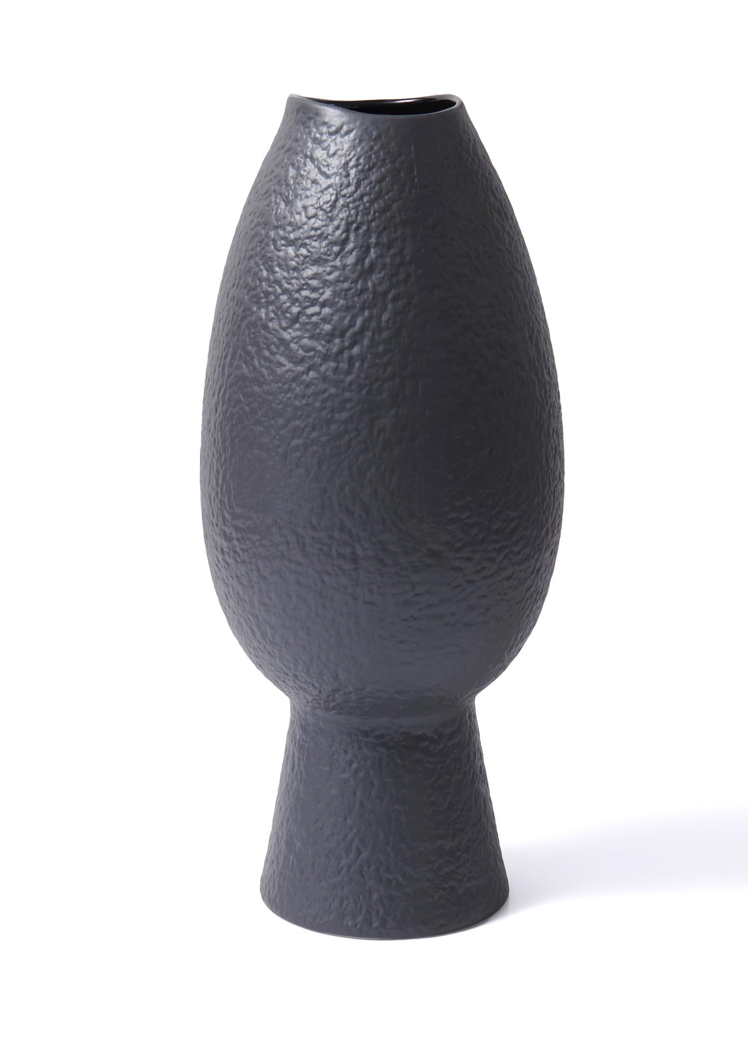 Licia Ceramic Vase Black 20x20x45 cm