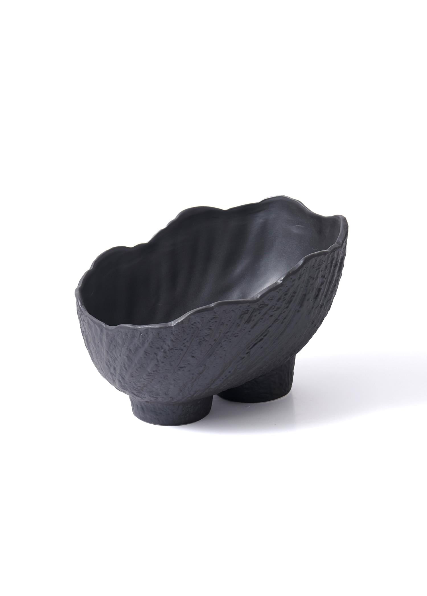 Licia Ceramic Vase Black 25x17x19 cm