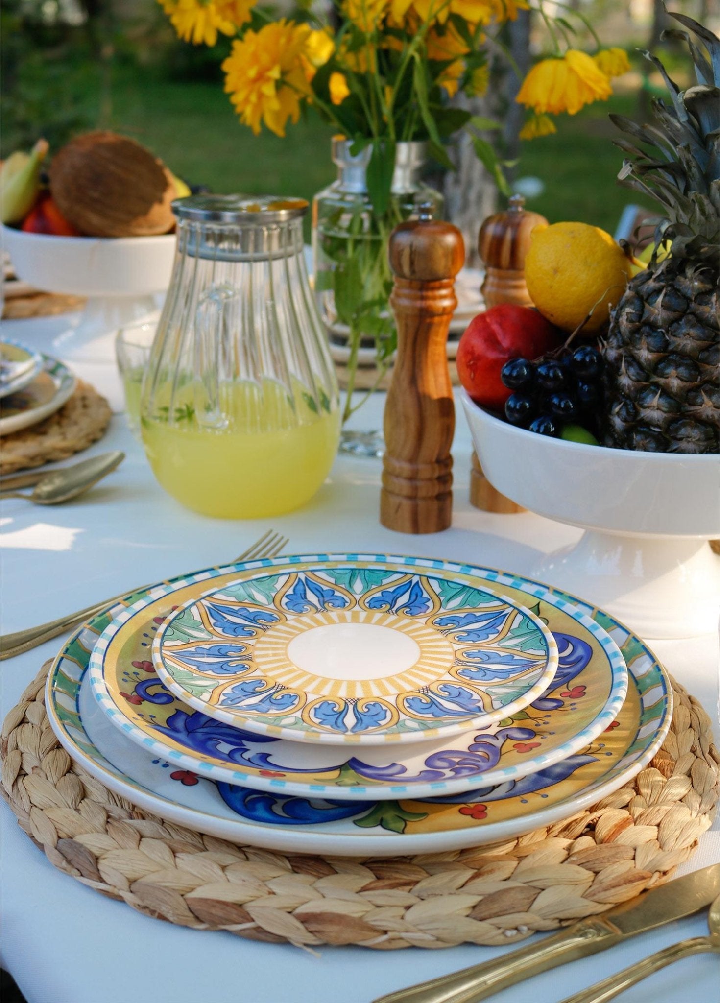 Limoncello Cake Plate Set of 6 19 cm - Exporgin - Global Shopping Site