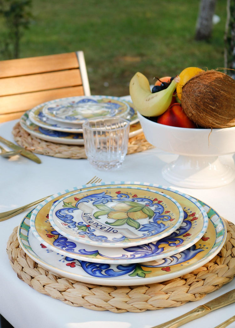 Limoncello Cake Plate Set of 6 19 cm - Exporgin - Global Shopping Site