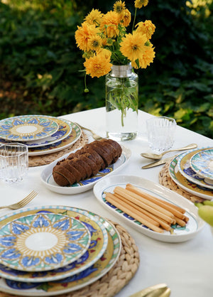 Limoncello Oval Serving Set of 2 Gray 29 cm - Exporgin - Global Shopping Site