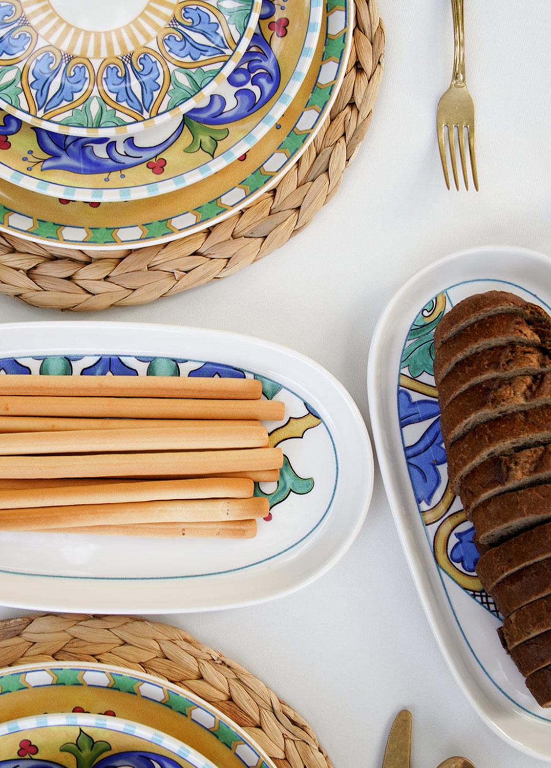 Limoncello Oval Serving Set of 2 Gray 29 cm - Exporgin - Global Shopping Site