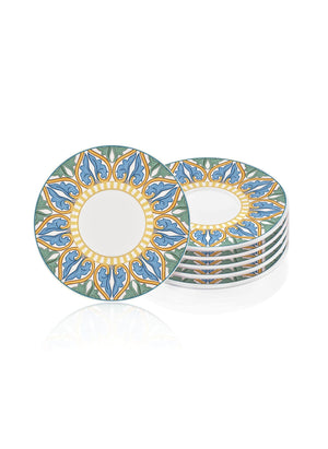 Limoncello Tea Plate Set of 6 13 cm - Exporgin - Global Shopping Site