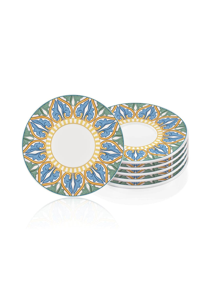 Limoncello Tea Plate Set of 6 13 cm - Exporgin - Global Shopping Site