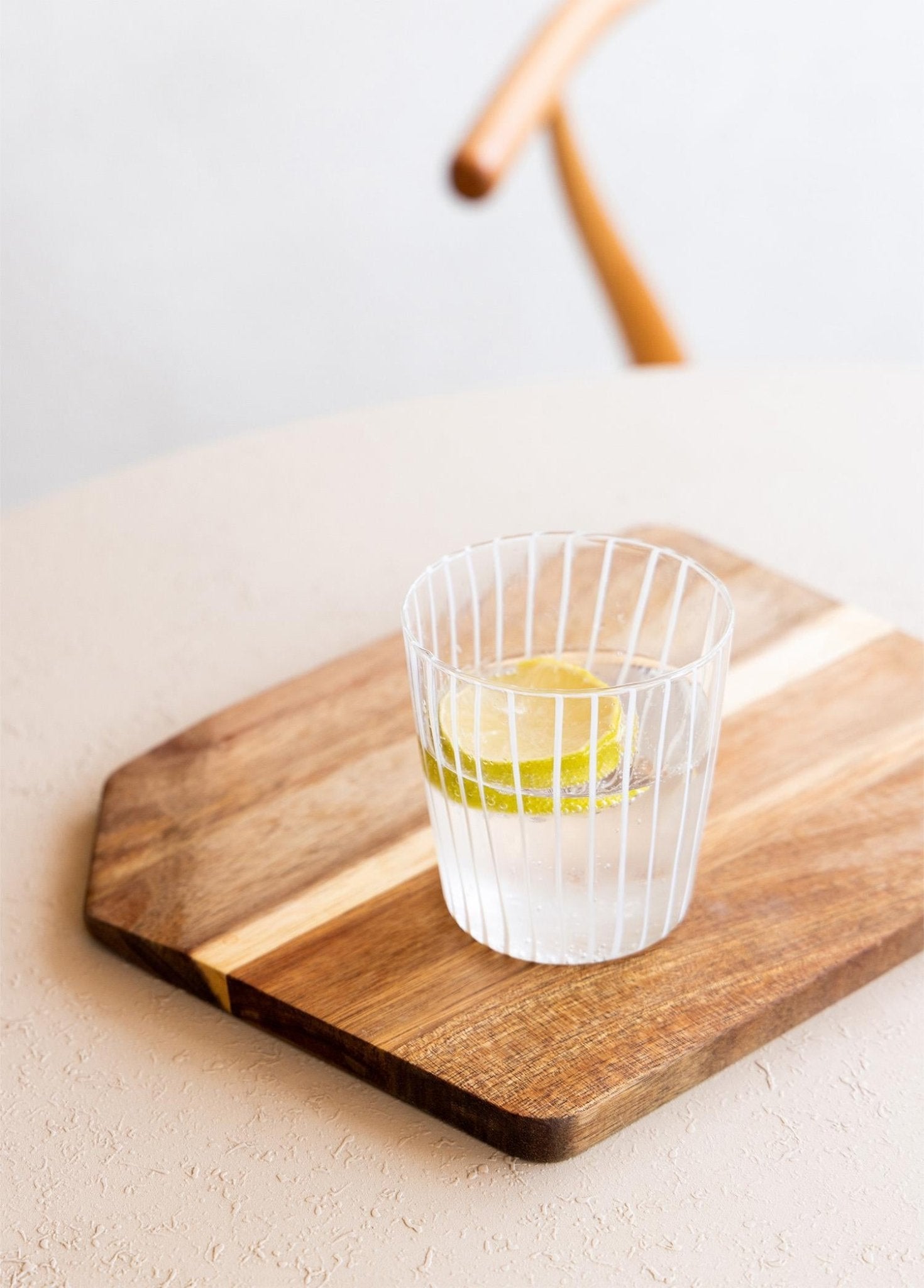 Line – Water Glass Transparent – Borosilicate & Heat - Resistant – 320ml (9x9x9 cm) - Exporgin - Global Shopping Site