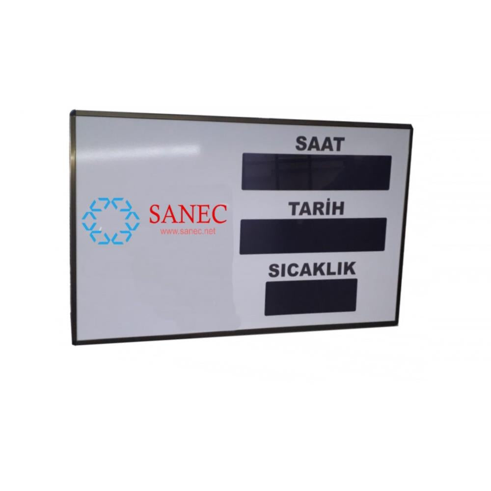 Clock, Degree and Date Sign with Logo (Case: 100x60 cm)